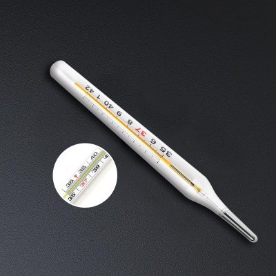 鱼跃CRW-23(内标式腋下型)水银玻璃体温计家用量体温表测量温度计图3