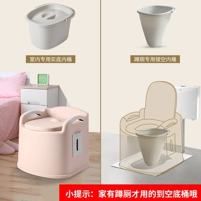 老人坐便器大便椅厕所蹲便凳家用简易老年人残疾病人孕妇移动马桶图4