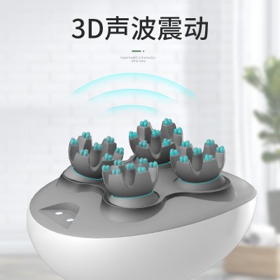 跨境全自动电动头部按摩器头部按摩仪迷你震动龙抓手头皮按摩器图3
