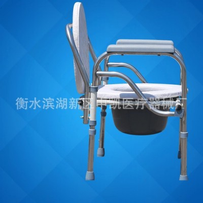 厂家供应 老人坐便椅 孕妇坐便器调节残疾人移动马桶半钢图2