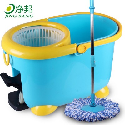 净邦拖把批发三驱动旋转拖把桶好神拖免手洗家用手压拖布厂家直销图5