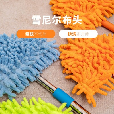 金兔三角拖把旋转雪尼尔拖把吸水玻璃清洁家用三角懒人小拖把批发图2