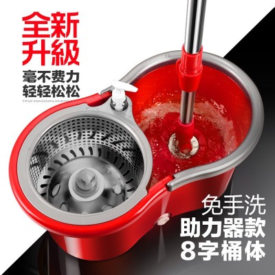 加厚拖把桶旋转双驱动拖把好神拖手压自动拖布墩布免手洗一件代发图2