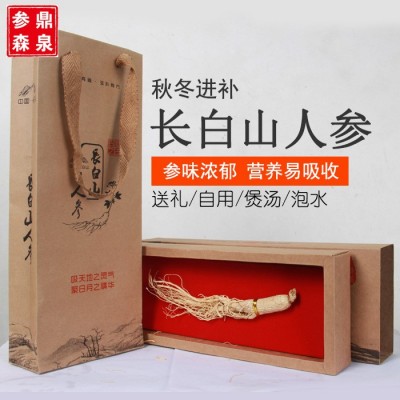 东北长白山17g全须白参 礼盒装送礼佳品煲汤生晒人参图2