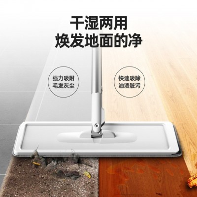 家用免手洗拖把平板拖把大号卧室客厅木地板一拖瓷砖地拖布懒人净图4