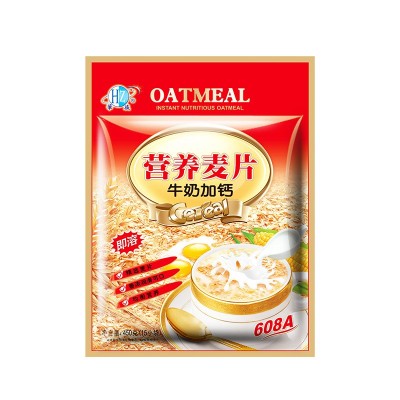 冲饮速溶速食麦片袋装牛奶加钙代餐饱腹营养早餐华旺燕麦厂家批发图4