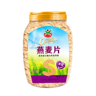 杂粮冲饮免煮即食速食罐装桶装纯燕麦片营养早餐免煮华旺食品代餐图5