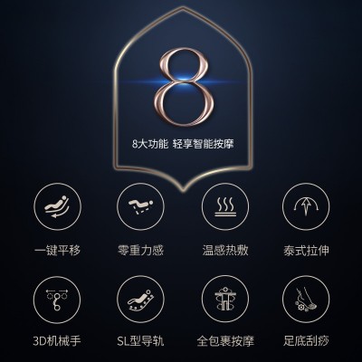 迪斯全身自动颈椎智能按摩椅家用小型太空豪华舱揉捏按摩器代发图2