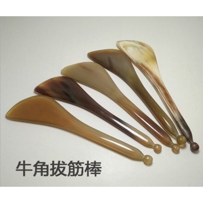 厂家直销批发牛角点穴拨筋棒 刮痧板 美容刮脸片图2