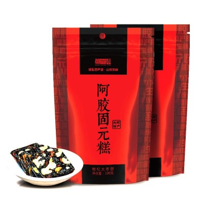 山东东阿厂家红枣枸杞阿胶糕即食手工阿胶固元膏糕100克代发图5