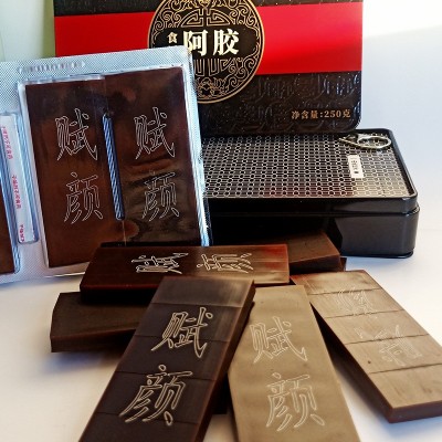 食用阿胶片250g克驴皮阿胶熬手工阿胶糕图2