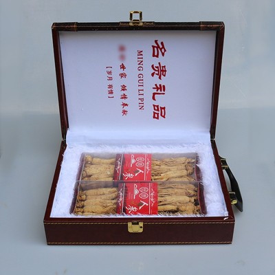 盒装批发吉林长白山白参干 整枝白参全须东北特产生晒参礼盒装图2