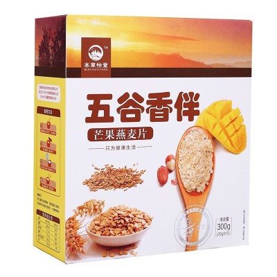 芒果燕麦五谷香伴早餐燕麦片即食水果谷物早餐麦片300g oem代加工图5