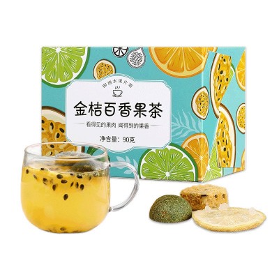 序木堂金桔金桔百香果90g/盒酸甜爽口饱满多汁独立小包装图5