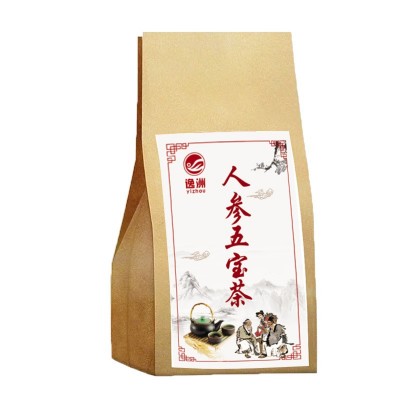 人参五宝茶 人参黄精枸杞玛咖 茶花袋泡茶三角包图5