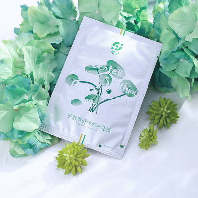 翎汐贴牌积雪草舒缓面膜 滋润补水化妆品批发急救褪红修护面膜图2