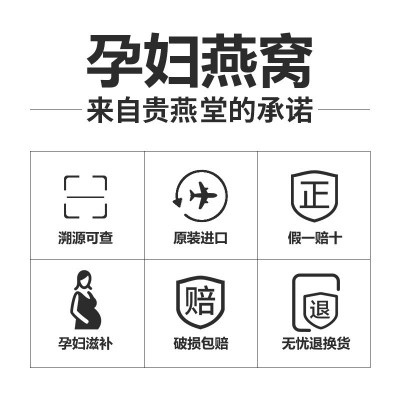 国药标准大盏马来西亚进口溯源码燕窝孕妇滋补品干燕盏50g图4