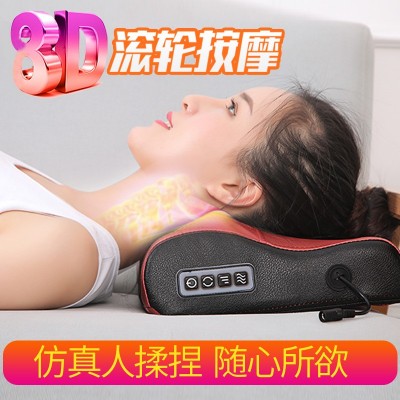 按摩枕颈椎按摩器颈部腰部背部全身多功能电动按摩靠垫按摩仪家用图1