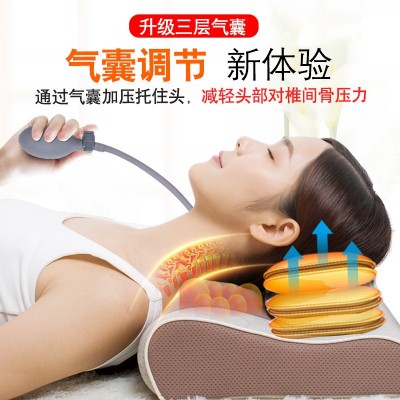 毕梵颈椎按摩器颈部腰部背部按摩枕头按摩靠垫腰部拉伸腰椎器图4