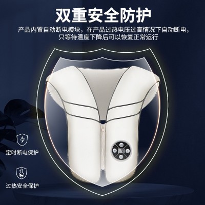 毕梵颈椎按摩器腰背肩膀颈部脖子电动捶打理疗仪热敷按摩披肩图4