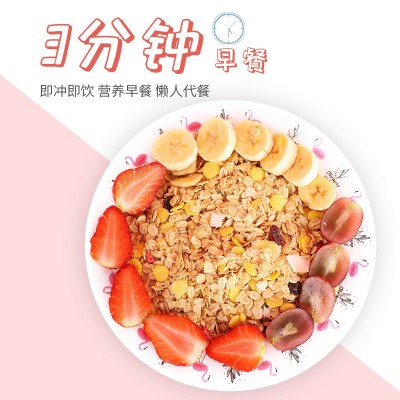 烘焙酸奶水果坚果燕麦片干吃即食果粒混合麦片谷物代餐批发印logo图2