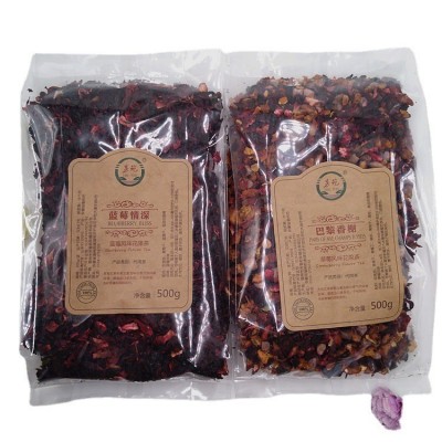 水果茶欧式果茶花草茶花果茶 水果颗粒干蓝莓情深500克水果茶批发图5