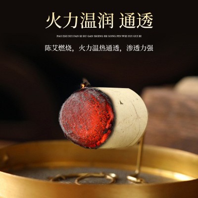 南京同仁堂绿金家园艾柱艾灸家用艾灸盒草本养生陈年南阳艾条艾绒图5