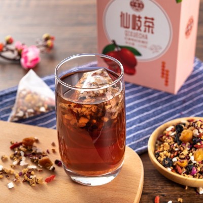 芍祖堂仙岐茶 红参玫瑰饮三角包 桂圆红枣枸杞花果茶 三角袋泡茶图2