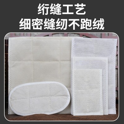 电加热艾绒包艾草包艾绒片热敷颈肩艾灸内胆无纺布艾草片批发图2