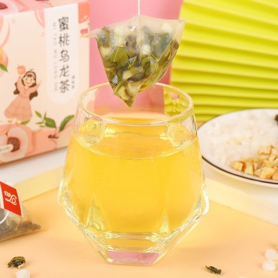 蜜桃乌龙茶花果茶果味系列冷泡茶三角包组合茶网红水果茶代发批发