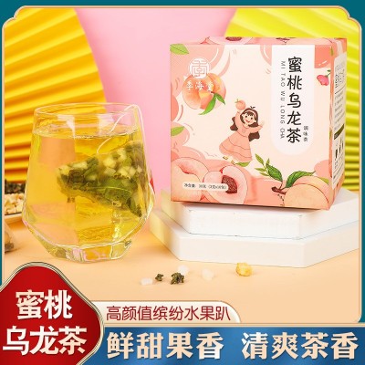 蜜桃乌龙茶花果茶果味系列冷泡茶三角包组合茶网红水果茶代发批发图2