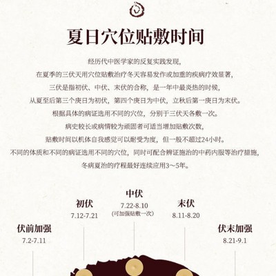 大今美三伏贴冬病夏至贴三九贴穴位贴三伏天艾灸理疗贴穴位贴图2