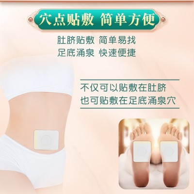 南京同仁堂绿金家园伏湿贴懒人轻身贴艾草贴湿气贴肚脐脚底贴批发图3