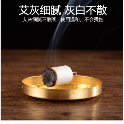 蕲妙堂陈年艾柱盒装制做 艾条艾灸柱艾柱绒定制 厂家批发定制54柱图3