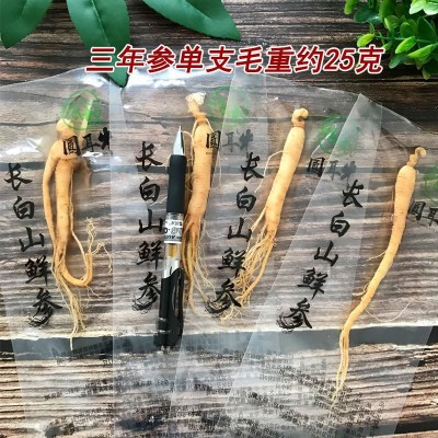 人参长白山鲜人参泡酒炖汤足龄保真东北特产保鲜参图3