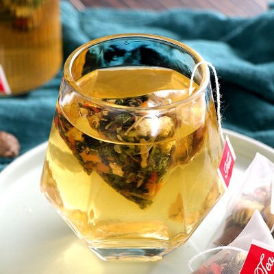 汉谯堂胖大海金银花菊花茶50包量贩装 金银花枇杷组合三角包茶包图3