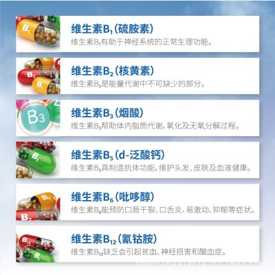 复合B族维生素咀嚼片（甜橙味）烟酸泛酸钙图4