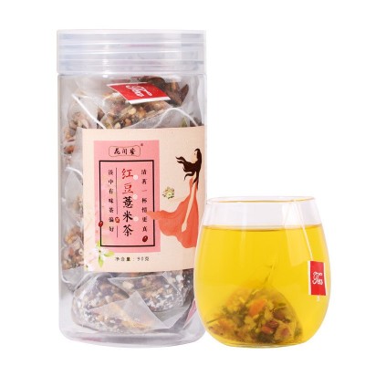 红豆薏米茶 赤小豆芡实薏仁茶 三角包 花湿茶 代发图5