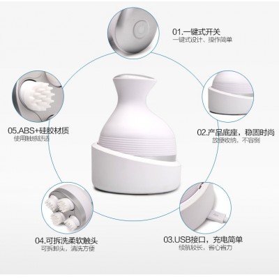 厂家批发充电龙抓手头部按摩器电动头皮脑部家用便携式防水按摩仪图2