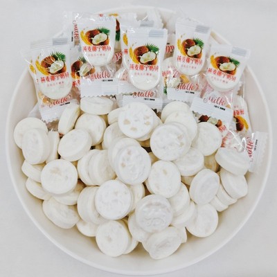 海南风味燕麦椰子奶片 散装独立包装燕麦椰子味奶贝压片糖果图5