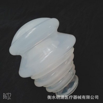 家用负压拔罐 透明硅胶拔罐 6*4.8CM单个罐图2