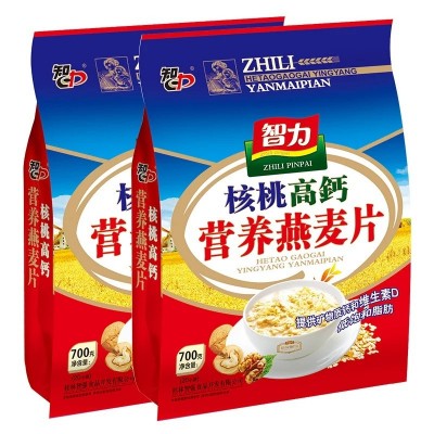 批发智力核桃高钙燕麦片700g袋装速溶营养健康即食冲饮代餐粉谷物图4