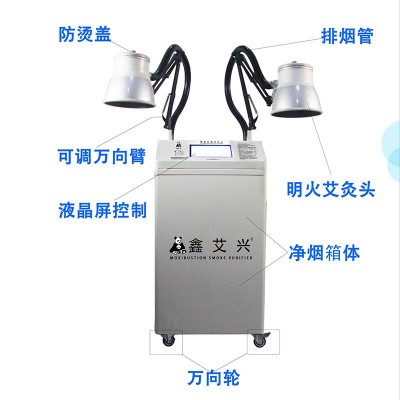 鑫艾兴智能艾灸仪 排烟机烟雾净化器 家用去烟抽烟吸烟器移动式图2