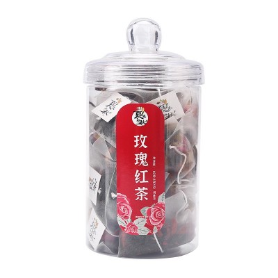 夏末初秋玫瑰红茶源头货源瓶装罐装重瓣红玫瑰红茶袋泡组合花茶叶图5