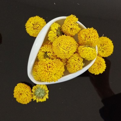 批发婺源皇菊 菊花茶 黄菊花 黄菊 乒乓球菊 球菊花茶图3