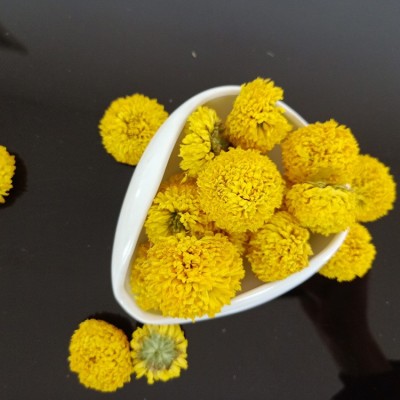 批发婺源皇菊 菊花茶 黄菊花 黄菊 乒乓球菊 球菊花茶图5