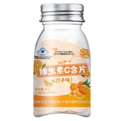 【支持一件代发】果聪VC维生素C含片维C咀嚼片15个口味任选百香果