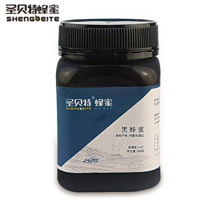 圣贝特500g黑蜂蜜 荞麦蜜PET瓶蜂蜜源头厂家蜂蜜罐装图5