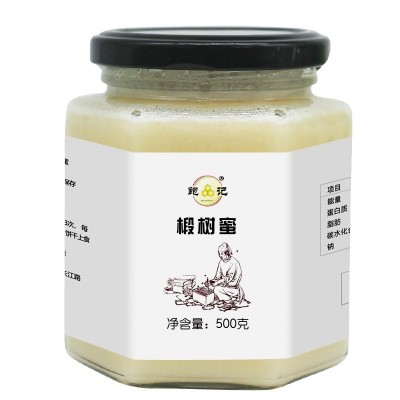 东北黑蜂椴树结晶蜜白蜜500g玻璃瓶装批发蜂蜜散装蜂蜜图5