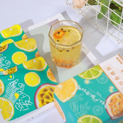 花果茶茶包 袋装花茶蜂蜜柠檬片水果茶金桔柠檬百香果冷泡水果茶